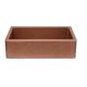 Copper Square Mount Kitchen Sink Contemporary Artisan Crafted